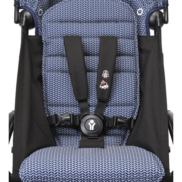 Poussette trio YOYO 3 - Châssis noir Pack 6+ siège auto car seat by Besafe + Nacelle Bleu Air France