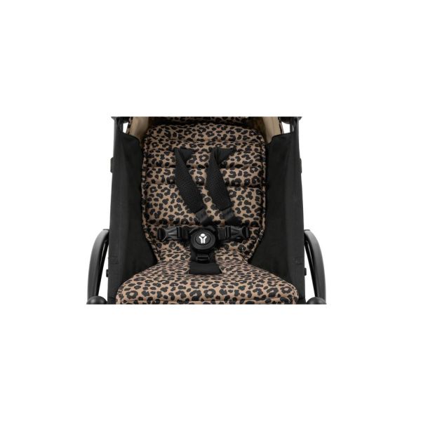 Poussette trio YOYO 3 - Châssis noir Pack 6+ siège auto car seat by Besafe + Nacelle Leopard / Noir
