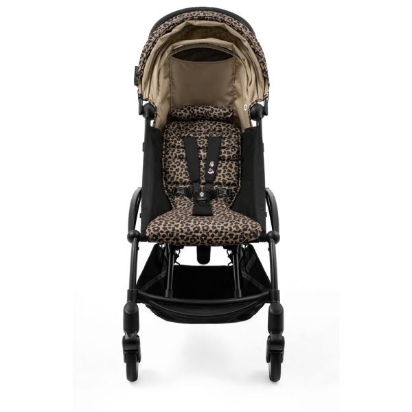 Poussette trio YOYO 3 - Châssis noir Pack 6+ siège auto car seat by Besafe + Nacelle Leopard / Noir