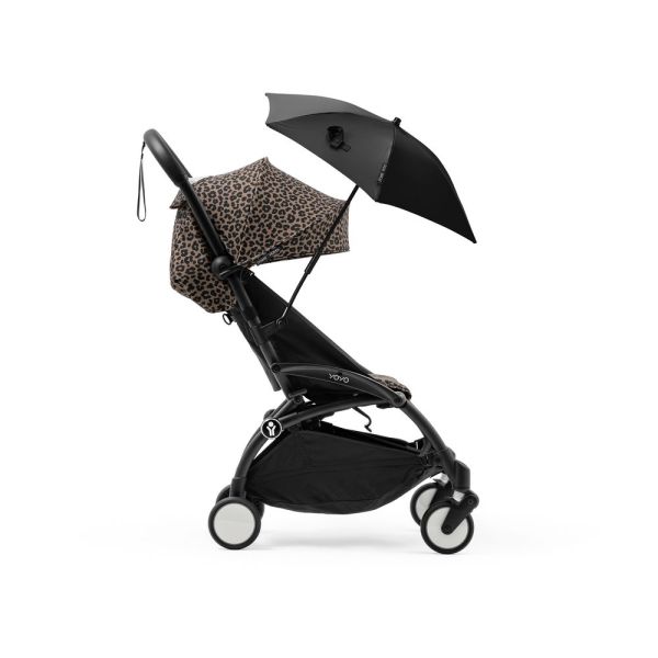 Poussette trio YOYO 3 - Châssis noir Pack 6+ siège auto car seat by Besafe + Nacelle Leopard / Noir