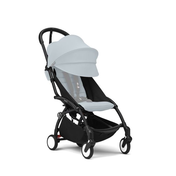 Poussette trio YOYO 3 - Châssis noir Pack 6+ siège auto car seat by Besafe + Nacelle Leopard / Noir