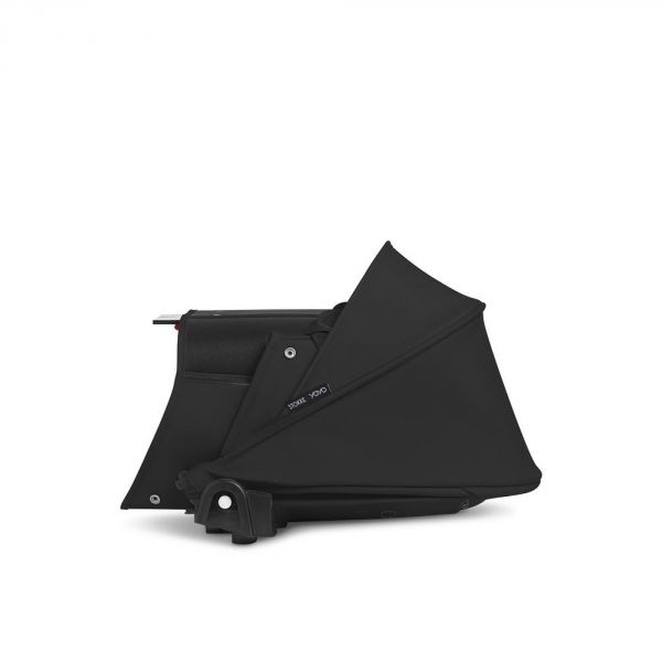 Poussette trio YOYO 3 - Châssis noir Pack 6+ siège auto car seat by Besafe + Nacelle Noir