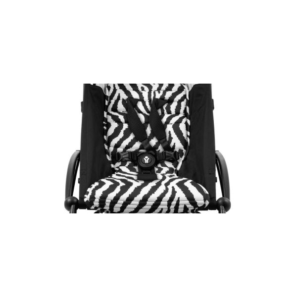 Poussette trio YOYO 3 - Châssis noir Pack 6+ siège auto car seat by Besafe + Nacelle Zebra Noir