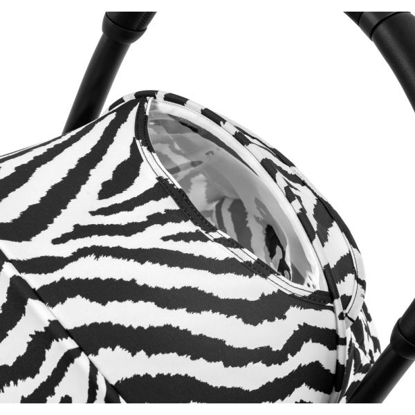 Poussette trio YOYO 3 - Châssis noir Pack 6+ siège auto car seat by Besafe + Nacelle Zebra Noir