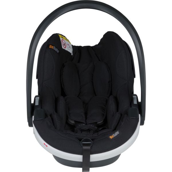 Poussette trio YOYO 3 - Châssis noir Pack 6+ siège auto car seat by Besafe + Nacelle Zebra Noir