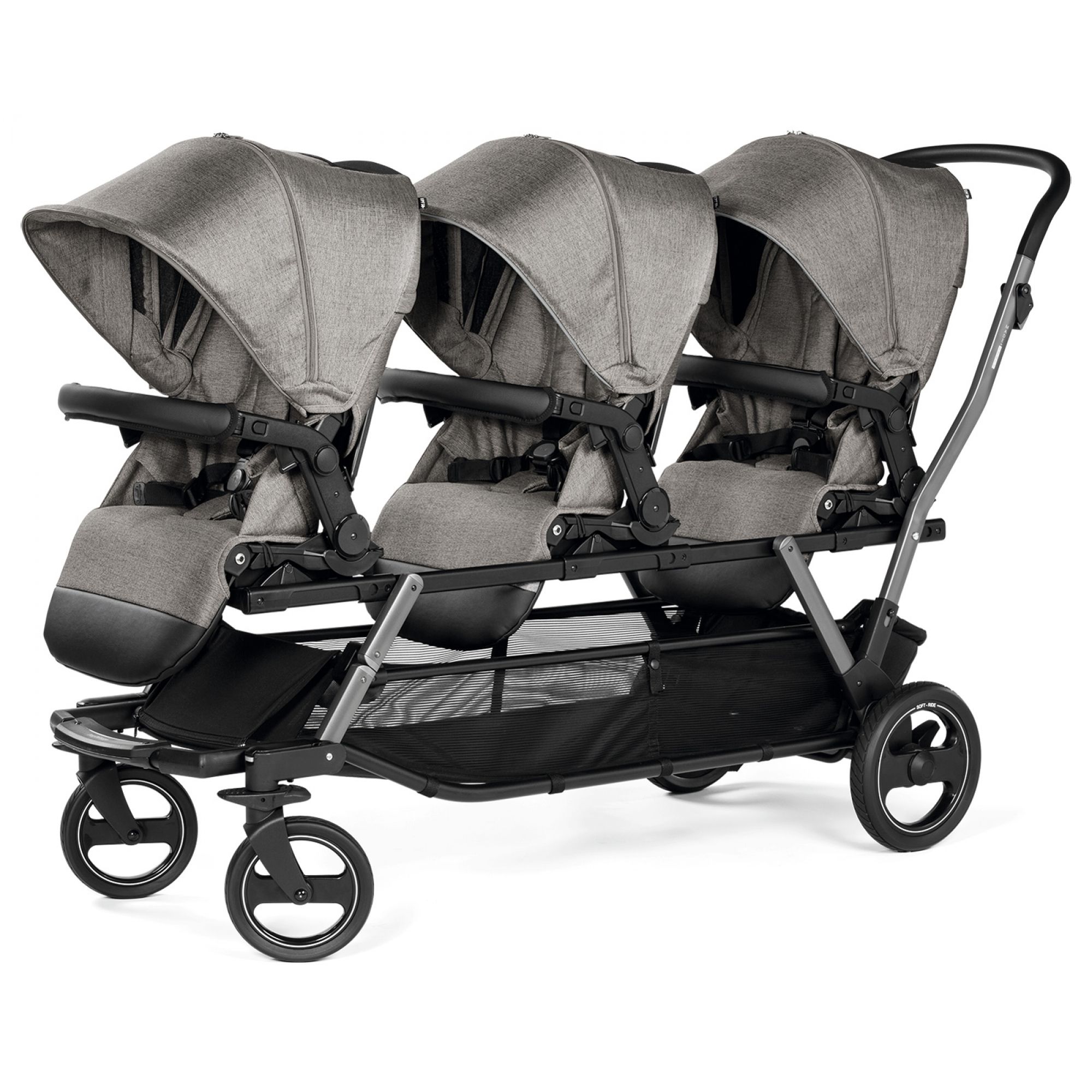 Poussette triple Triplette Piroet City Grey - Made in Bébé