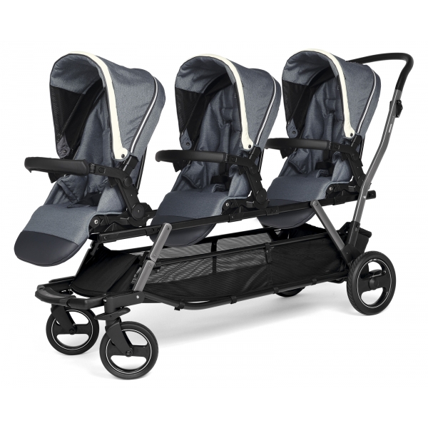 Sac De Luxe Peg Perego Pure - Gris Polyester - Compatible Poussettes Peg Perego - Avec Matelas à Langer