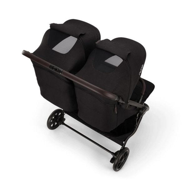 Poussette double Trvl Dubl Caviar
