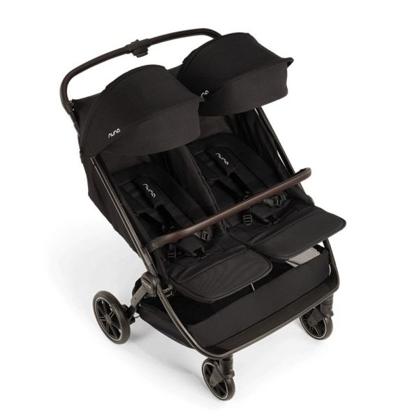 Poussette double Trvl Dubl Caviar
