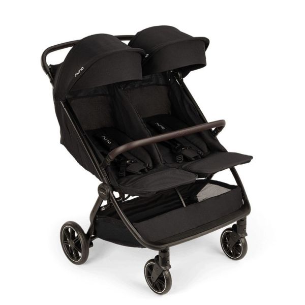 Poussette double Trvl Dubl Caviar