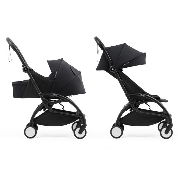 Poussette complète YOYO 5 avec pack nouveau-né Black