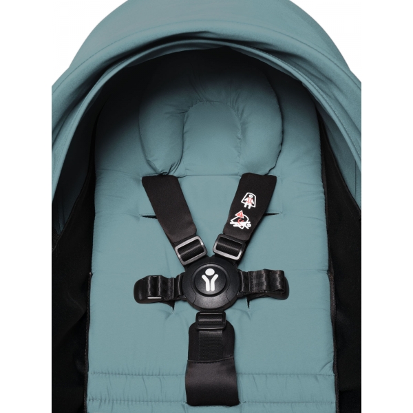 Poussette YOYO 2 Pack 0+ et 6+  - Cadre Blanc - Aqua