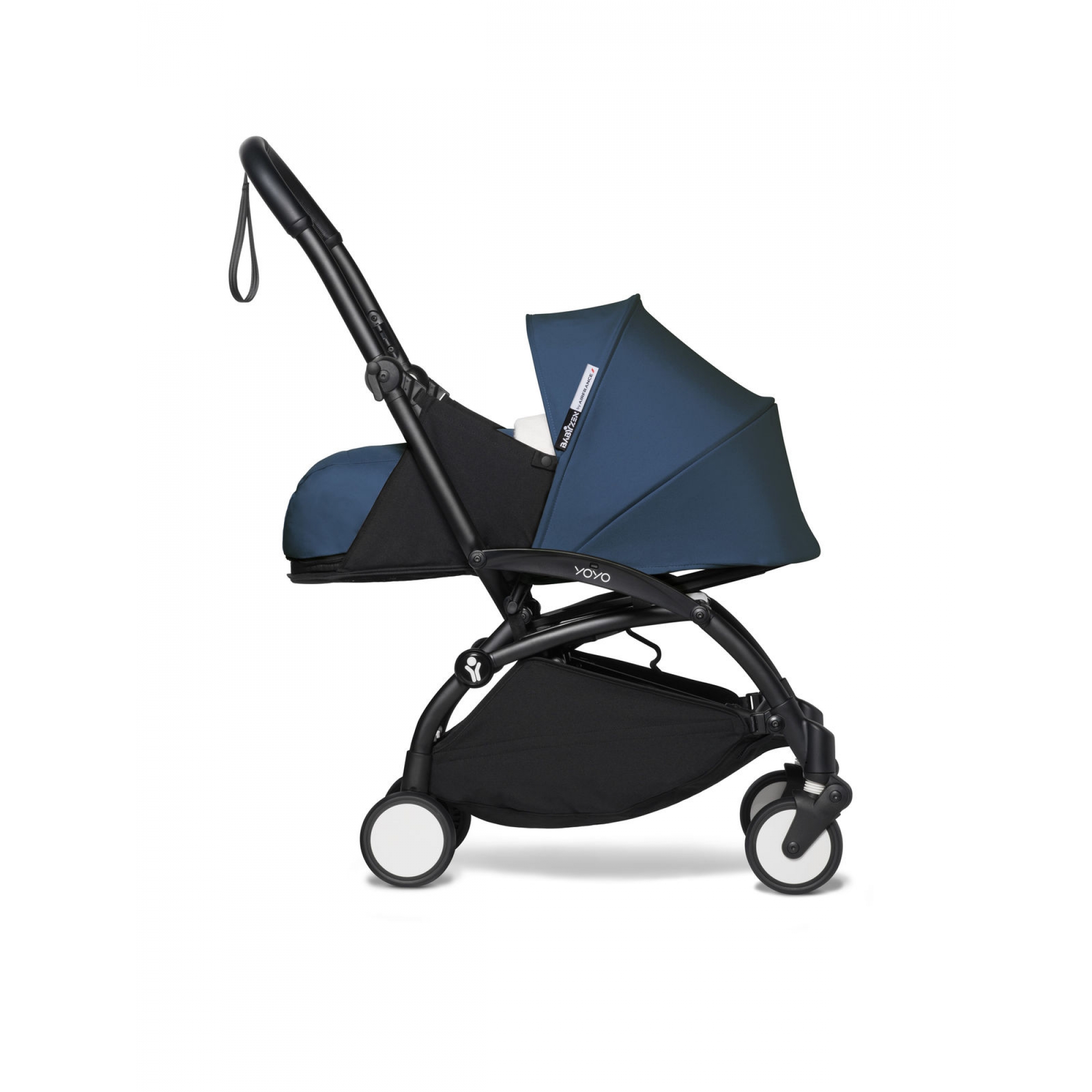 Poussette YOYO² Pack 0+ et 6+ - Cadre Noir - Bleu Air France - Made in Bébé