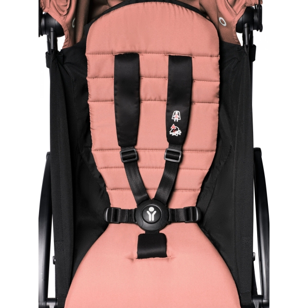 Poussette YOYO 2 Pack 0+ et 6+ - Cadre Noir - Ginger