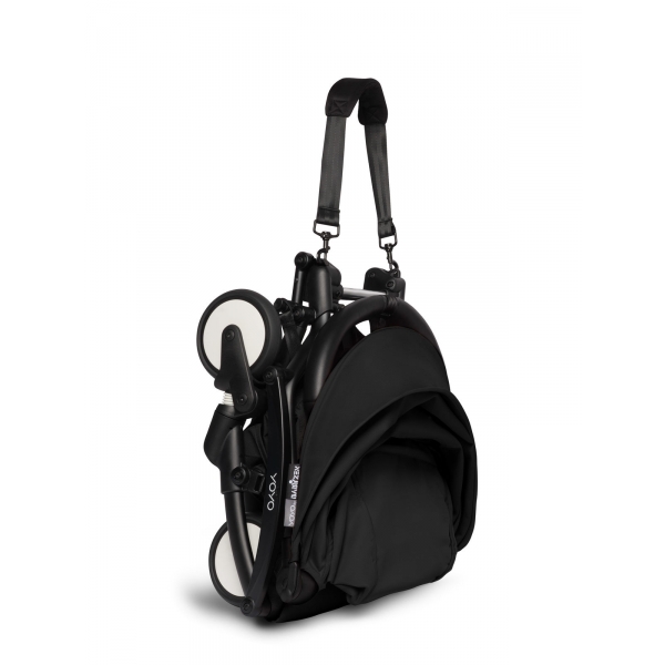 Poussette YOYO 2 Pack 0+ et 6+ - Cadre Noir - Noir