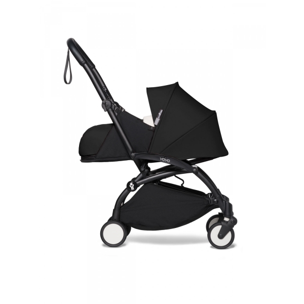 Poussette YOYO 2 Pack 0+ et 6+ - Cadre Noir - Noir