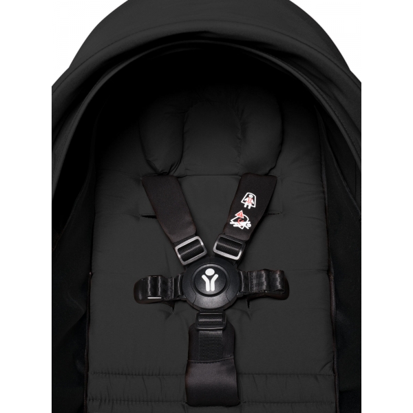Poussette YOYO 2 Pack 0+ et 6+ - Cadre Noir - Noir