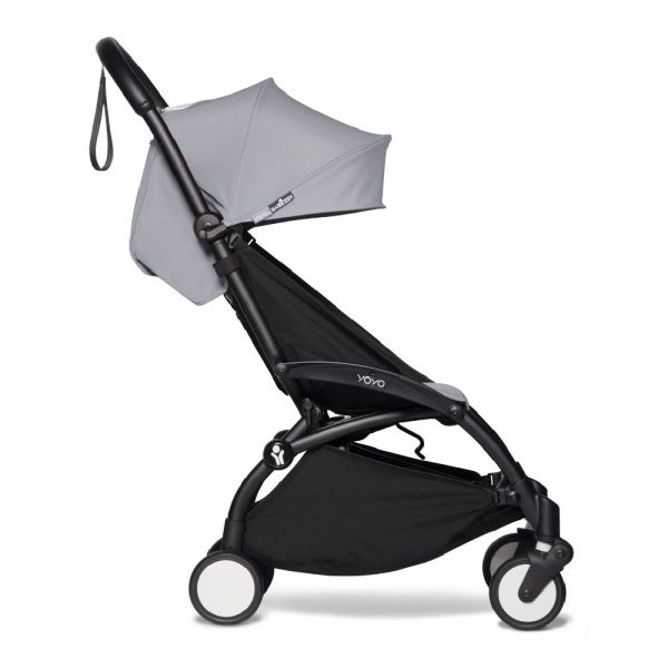 Poussette YOYO² Pack 0+ et 6+ + Chancelière - Cadre Noir - Stone