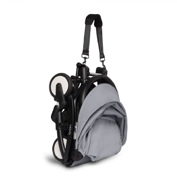 Poussette YOYO² Pack 0+ et 6+ + Chancelière - Cadre Noir - Stone