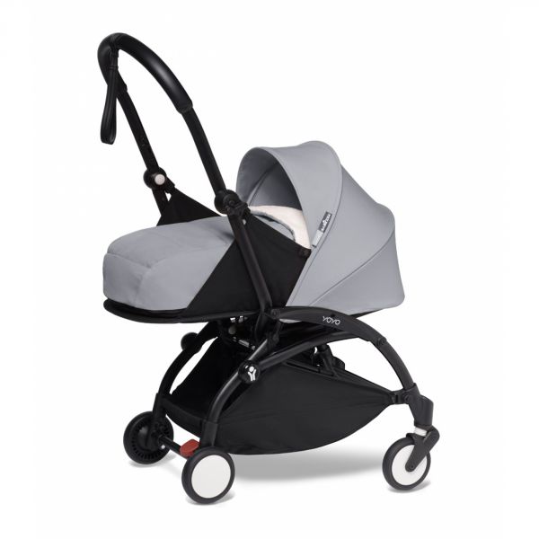 Poussette YOYO² Pack 0+ et 6+ + Ombrelle - Cadre Noir - Stone
