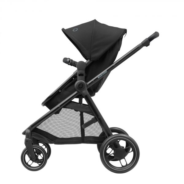 Poussette duo Zelia 3 + nacelle Essential black