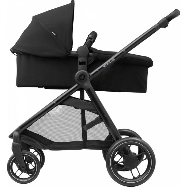 Poussette duo Zelia 3 + nacelle Essential black