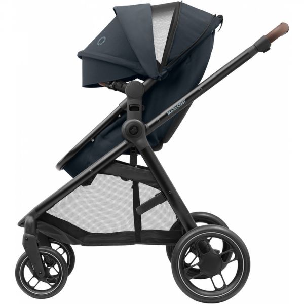 Poussette duo Zelia 3 + nacelle Essential graphite