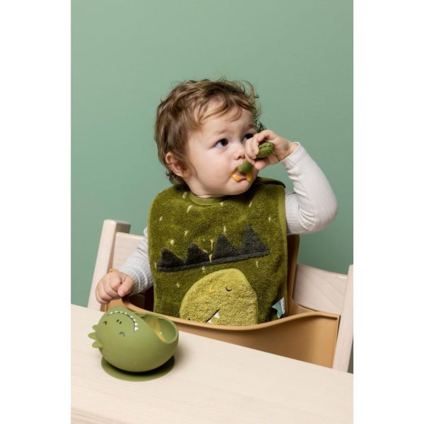 Set premier repas bébé en silicone - Mr. Dino