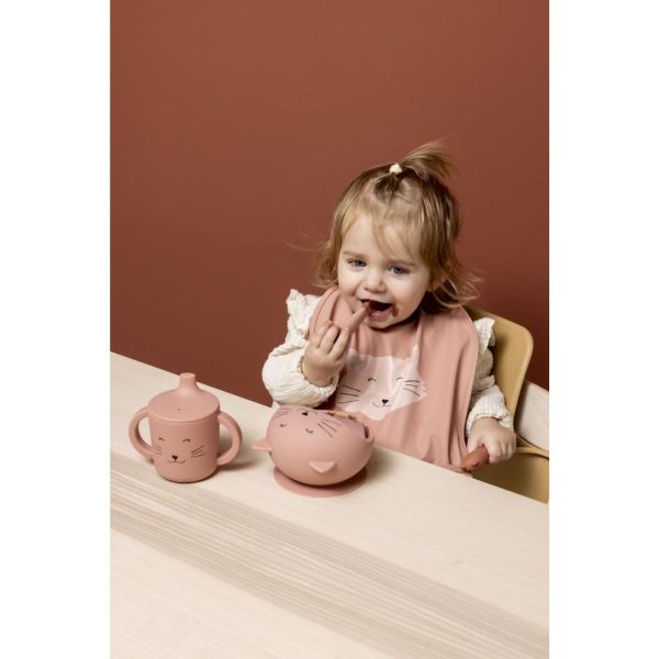 Set premier repas bébé en silicone - Mrs. Cat