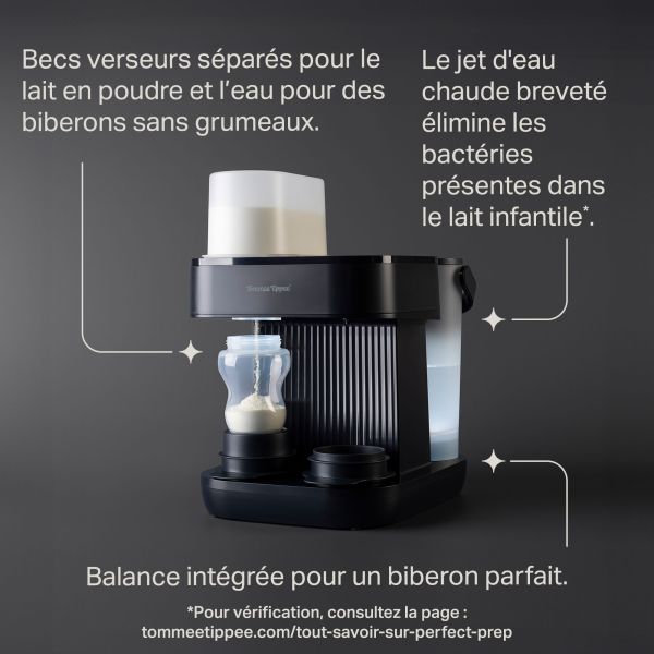Préparateur de biberons Perfect Prep Pro + 2 biberons Advanced Anti-Colique 260 ml offerts