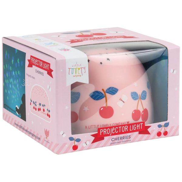 Veilleuse projecteur d’étoiles enfant Cerises