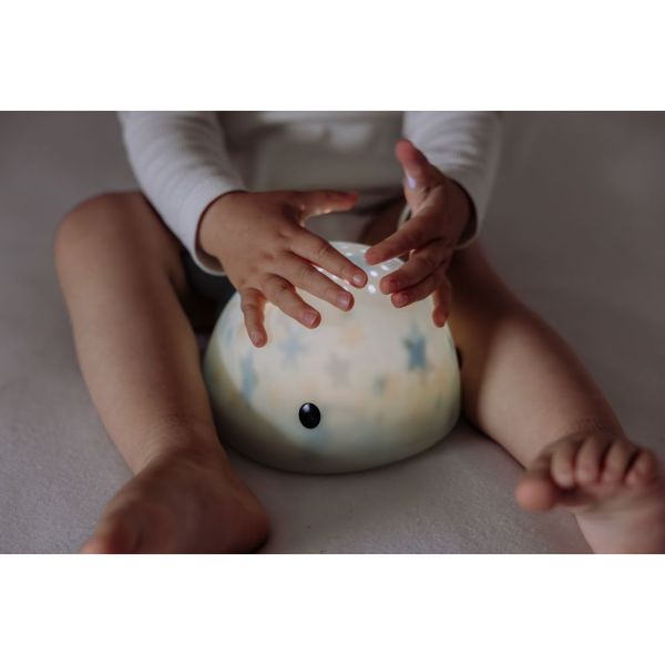 Veilleuse à projection et rechargeable Moby la baleine verte
