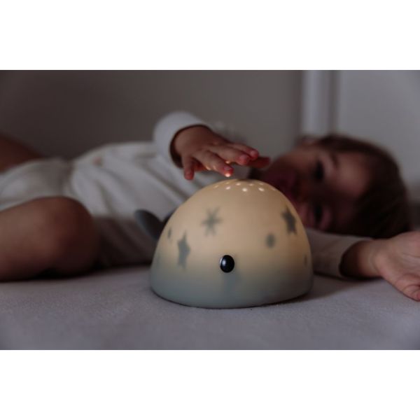 Veilleuse à projection et rechargeable Moby la baleine verte