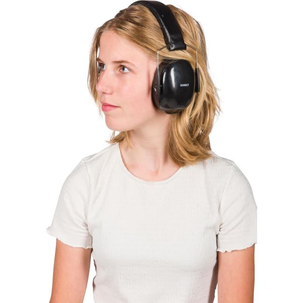 Casque anti-bruit enfant noir 36m+