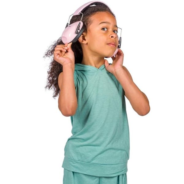 Casque anti-bruit enfant rose 36m+