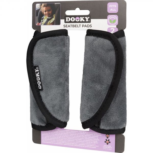lot de 2 protections de ceinture de sécurité - Gris