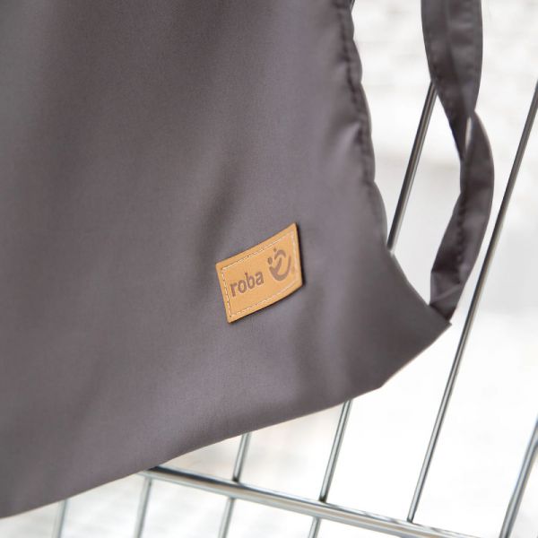 Protection de caddie pour bébé Roba style gris
