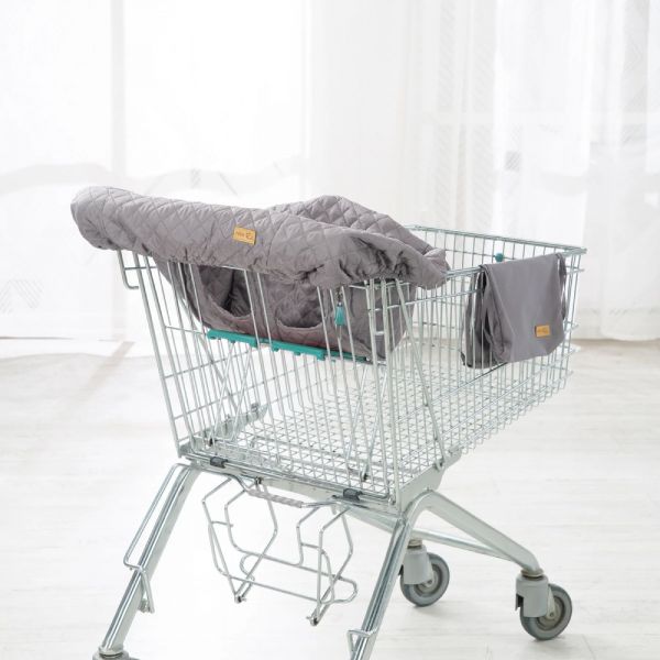 Protection de caddie pour bébé Roba style gris