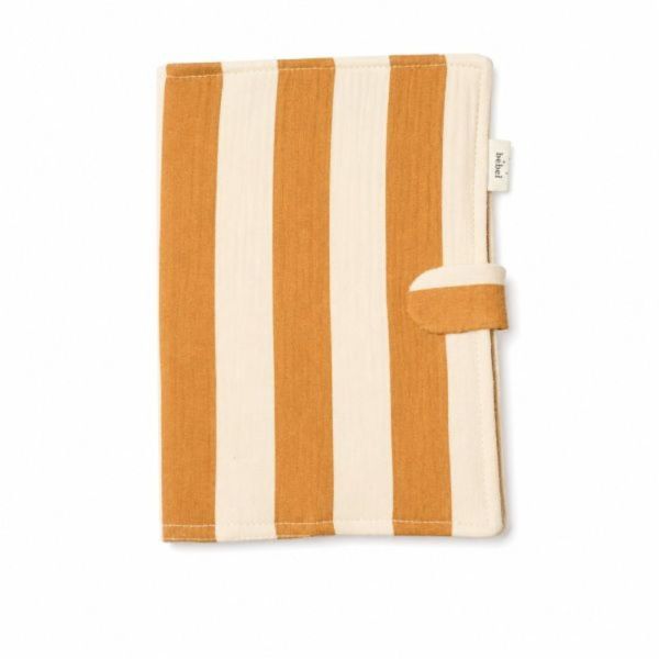 Protège carnet de santé Rayure Camel