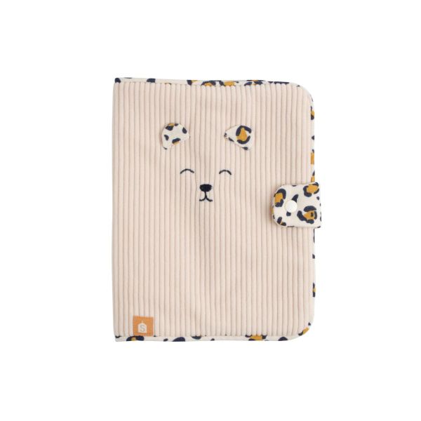 Protège carnet de santé Léopard rose