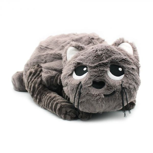 Peluche Les Ptipotos chat et son bébé gris