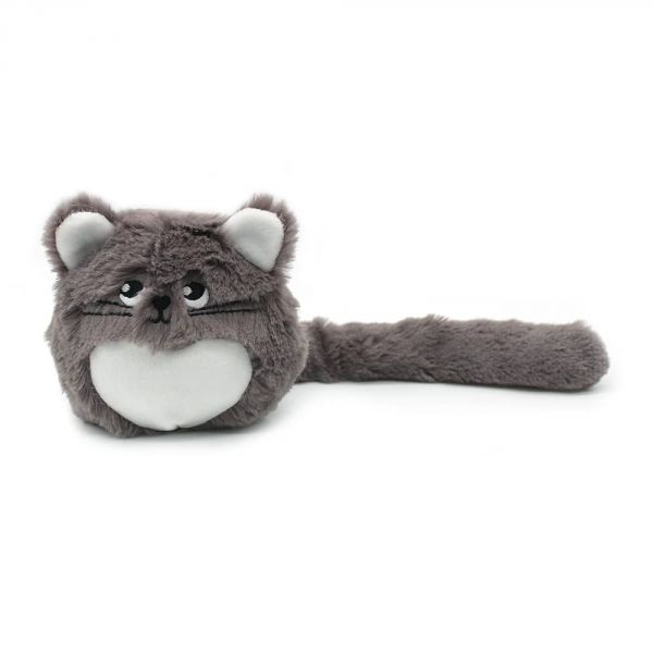 Peluche Les Ptipotos chat et son bébé gris