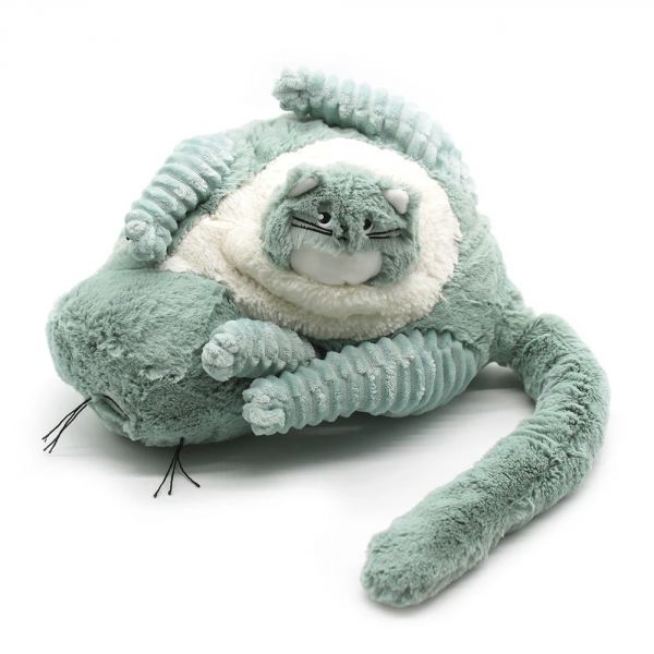 Peluche Les Ptipotos chat et son bébé menthe
