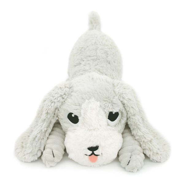 Peluche Les Ptipotos Chien et son bébé Gris
