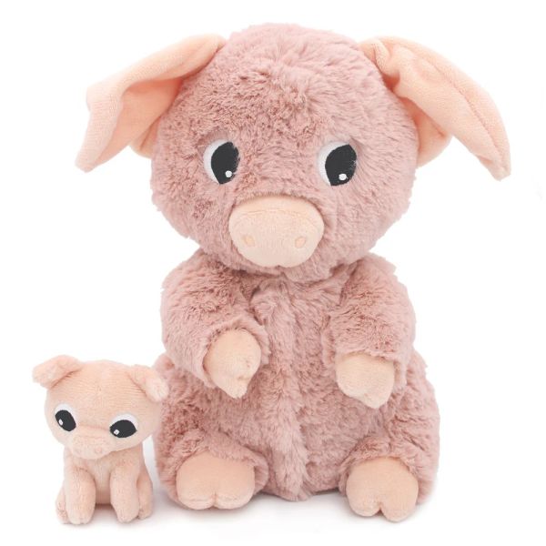 Peluche Les Ptipotos Cochon et son bébé