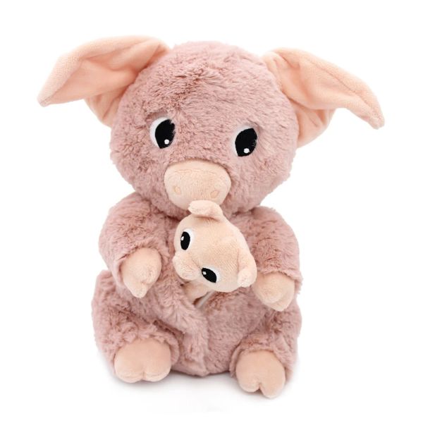 Peluche Les Ptipotos Cochon et son bébé