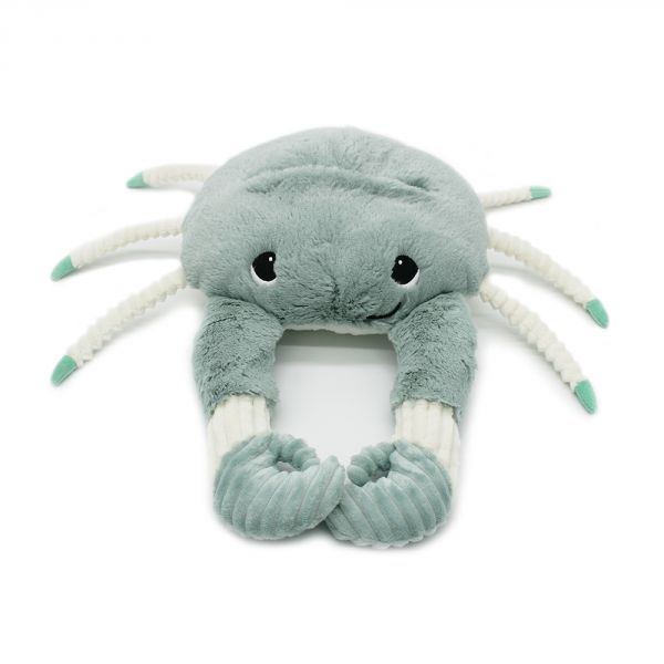 Peluche géante crabe et son bébé menthe Cassecou Les Ptipotos