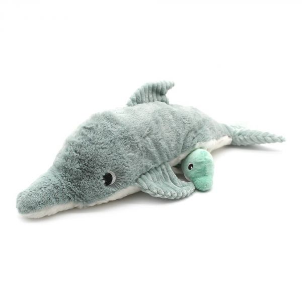 Peluche Les Ptipotos Dauphin et son bébé menthe