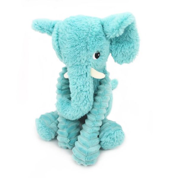 Peluche Les Ptipotos Éléphant et son bébé Aqua