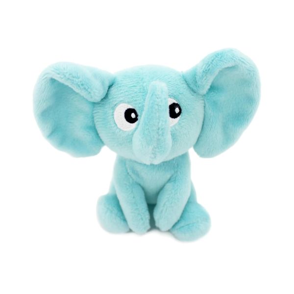 Peluche Les Ptipotos Éléphant et son bébé Aqua